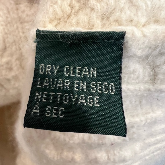 Vintage Lauren Ralph Lauren Merino Wool Sweater with Horn Buttons - Picture 6 of 11